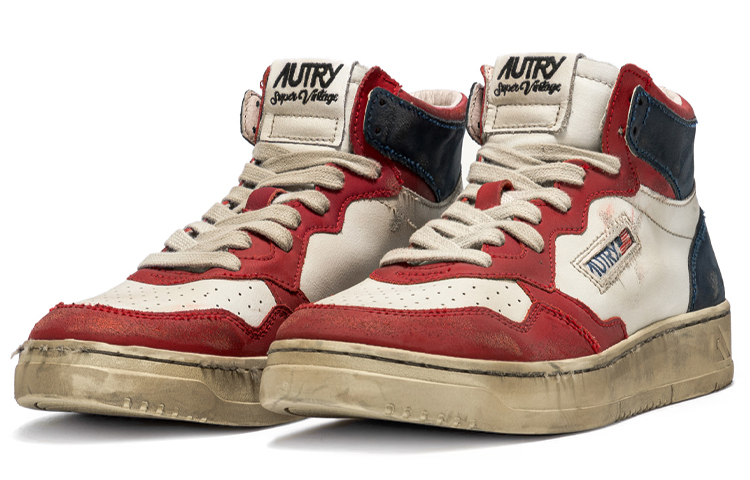 (W) AUTRY High-Top Sneaker 'White Red' 圖 2