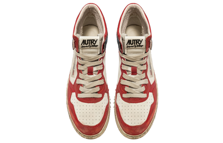(W) AUTRY High-Top Sneaker 'White Red' 圖 3
