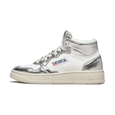 (W) AUTRY High-Top Sneaker 'White Silver'