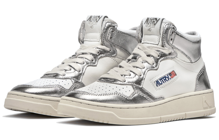 Order (W) AUTRY Kasut Tinggi 'Putih Perak' AUMW-WB18