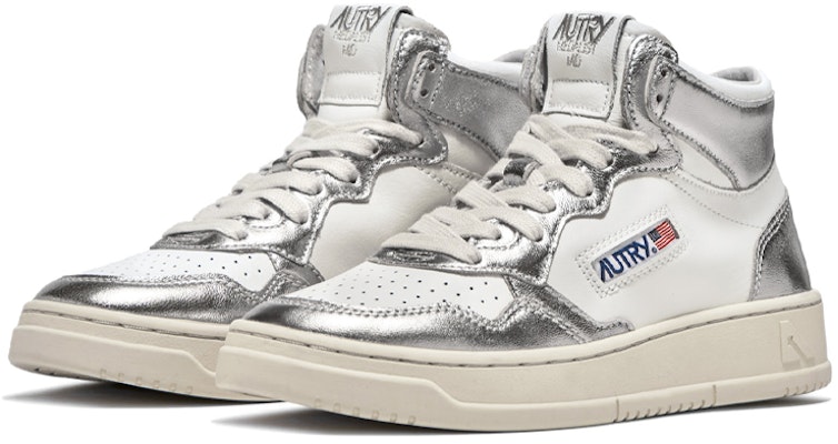 (W) AUTRY Kasut Tinggi 'Putih Perak' AUMW-WB18 Order (W) AUTRY Kasut Tinggi 'Putih Perak' AUMW-WB18