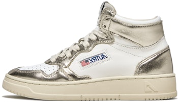 (Women) AUTRY High-Top Leather Sneakers 'White Gold' AUMW-WB16 (Women) AUTRY High-Top Leather Sneakers 'White Gold' AUMW-WB16
