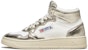 (W) AUTRY Sneakers Kulit Tinggi 'Putih Emas' AUMW-WB16