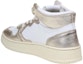 Shop (W) AUTRY Sneakers Kulit Tinggi 'Putih Emas' AUMW-WB16