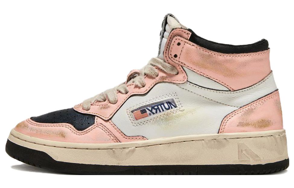 (W) AUTRY High-Top Sneaker 'Pink White Black'