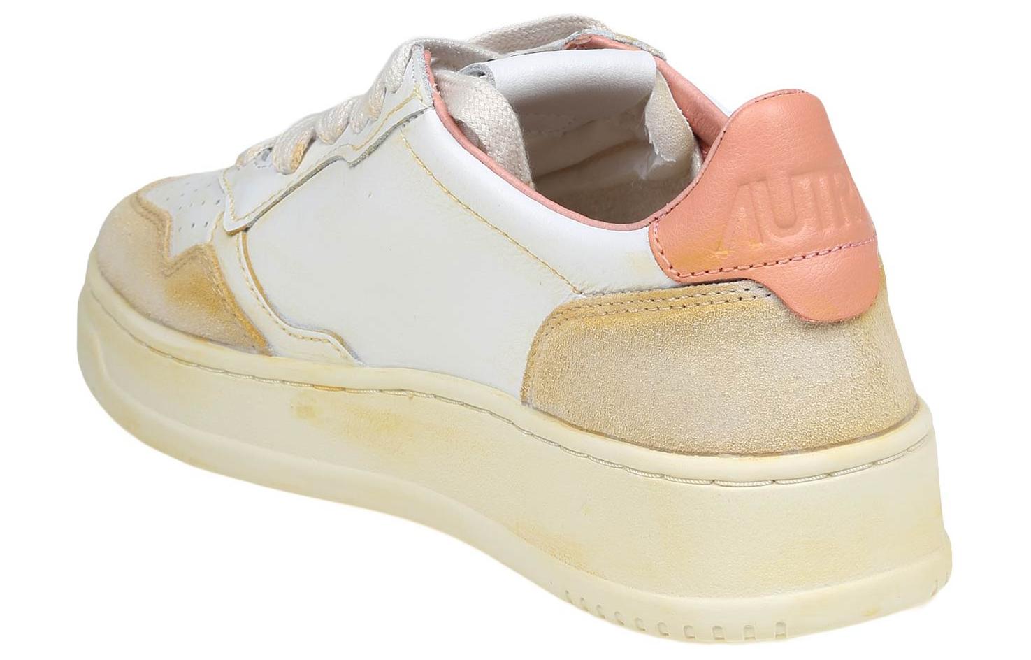 (W) AUTRY Leather Fashion Sneakers 'Distressed White Pink' 圖 3