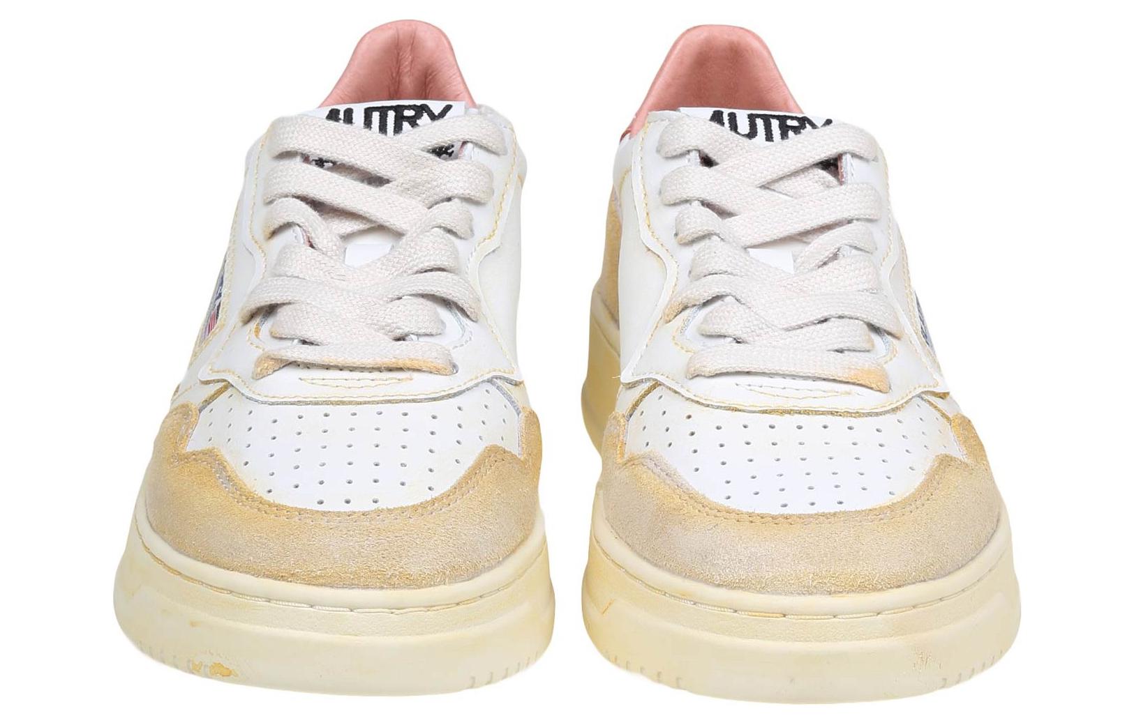 (W) AUTRY Leather Fashion Sneakers 'Distressed White Pink' 圖 4