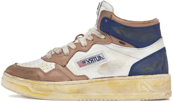 (Women) AUTRY Leather High-Top 'Perforated White Brown' AVMW-SV21 (Women) AUTRY Leather High-Top 'Perforated White Brown' AVMW-SV21