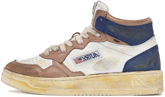 (Women) AUTRY Leather High-Top 'Perforated White Brown' AVMW-SV21 (Women) AUTRY Leather High-Top 'Perforated White Brown' AVMW-SV21