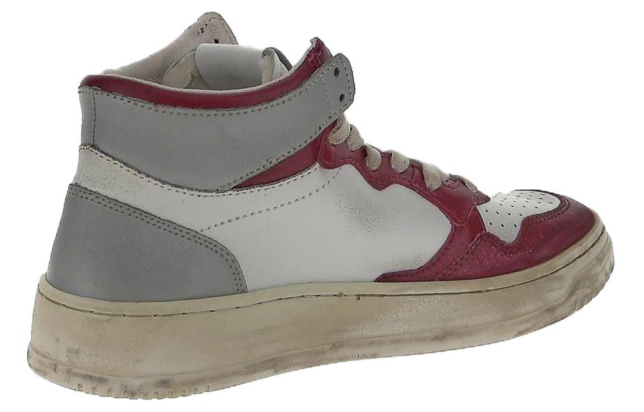 (W) AUTRY Leather Lace-up 'Distressed White Red' 圖 5
