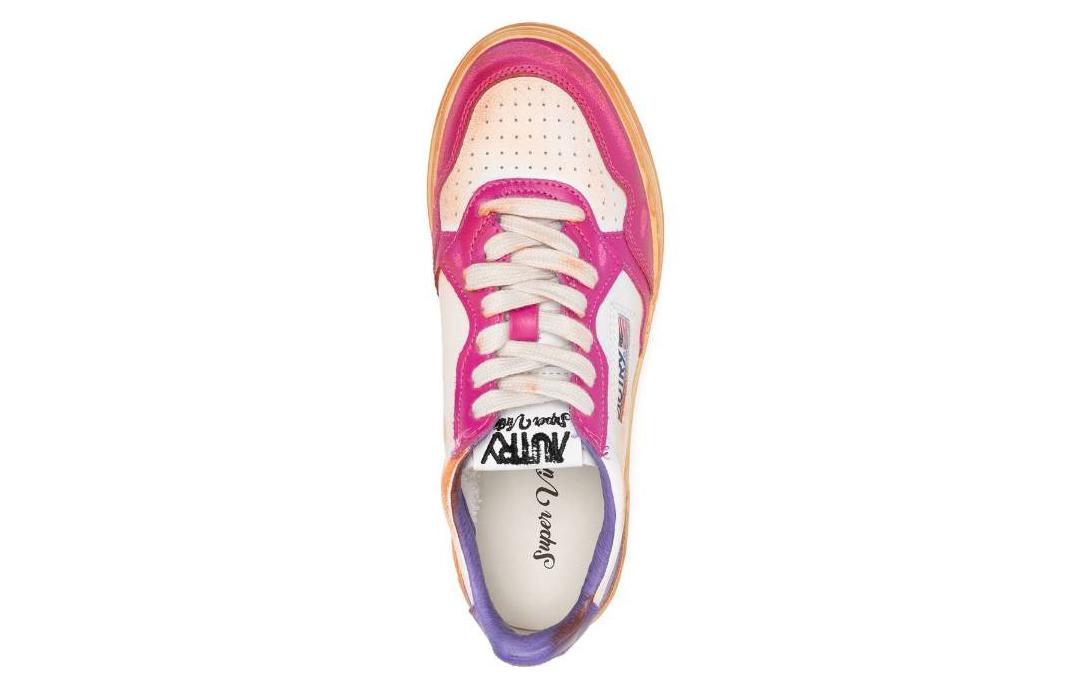Lookbook (W) AUTRY Kulit Low Top 'Distressed Putih Biru Merah Jambu' AVLW-SV16