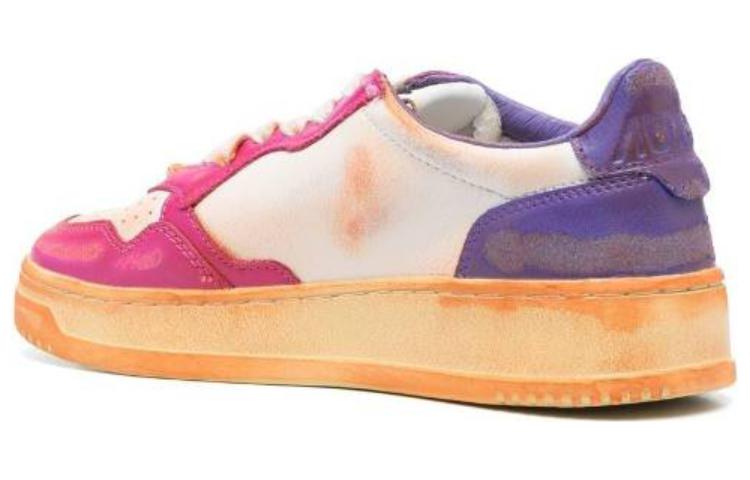 Shop (W) AUTRY Kulit Low Top 'Distressed Putih Biru Merah Jambu' AVLW-SV16
