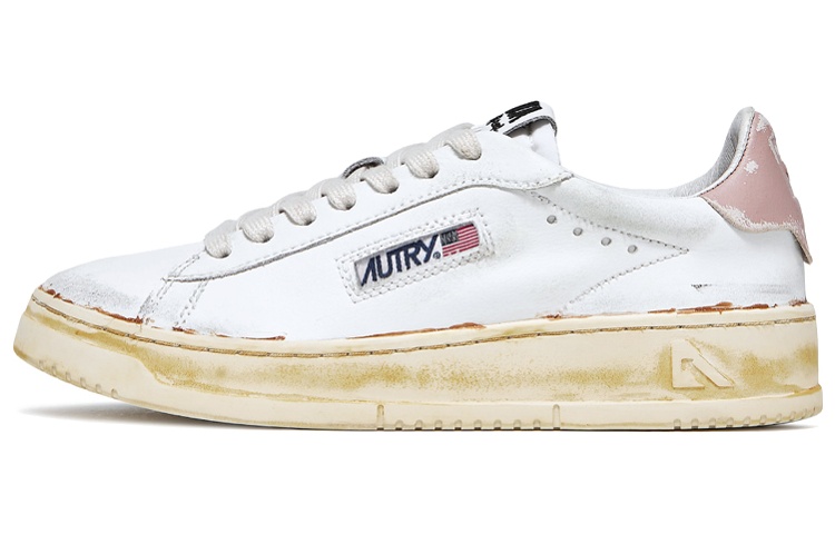 Buy (W) Zapatillas Bajitas de Cuero AUTRY Medalist 'Blanco Pedal Rosa' DVLW-GF06