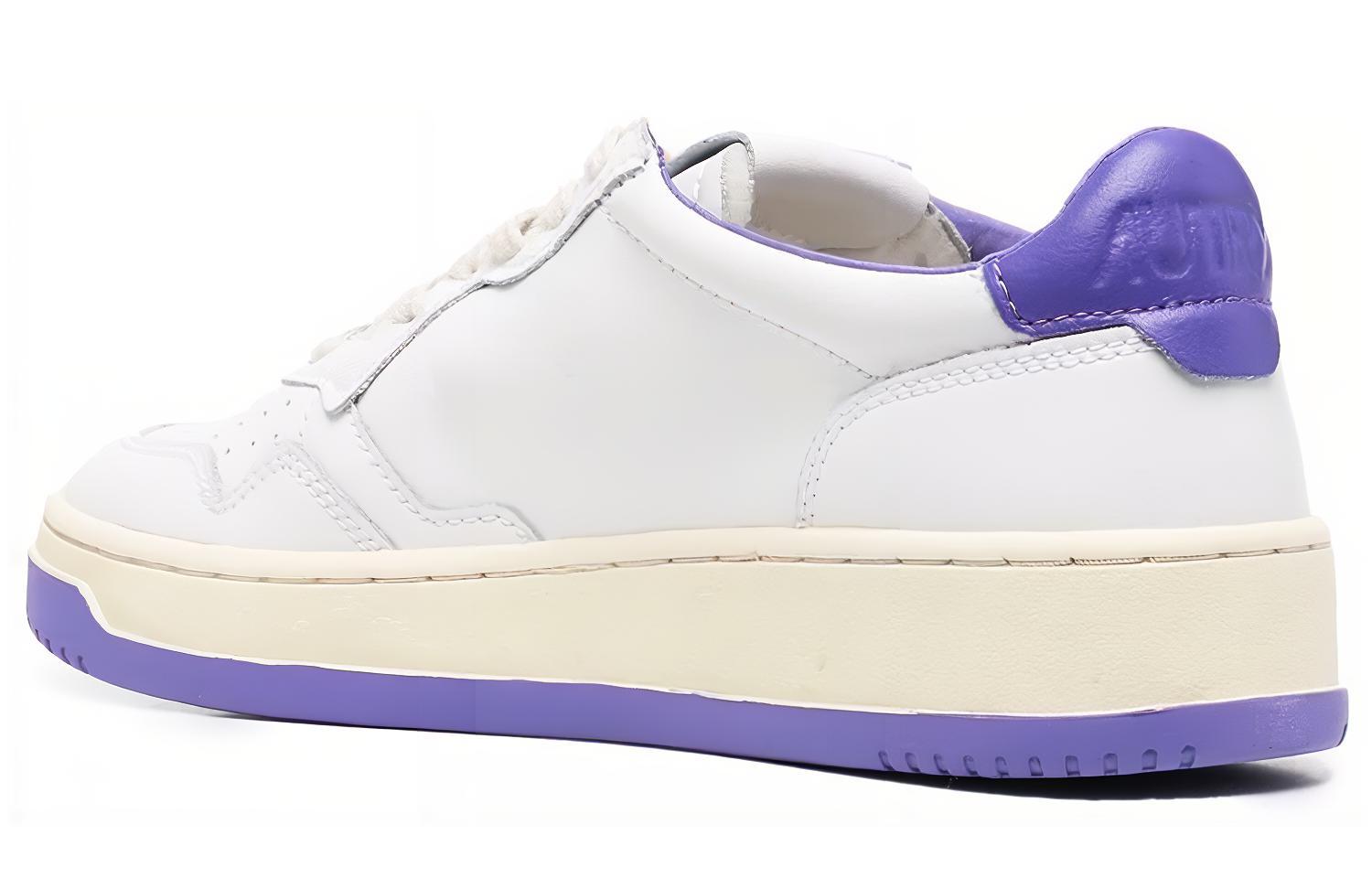 (W) AUTRY Leather Sneaker 'White Purple' 圖 3