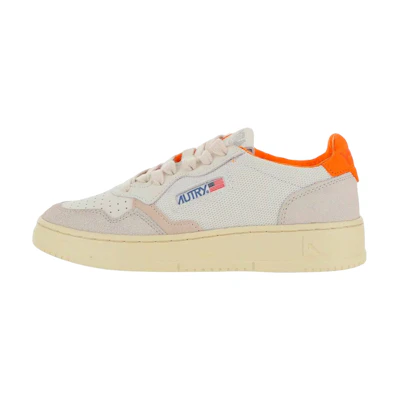 (W) AUTRY Low-Top Lace-Up 'White Orange'