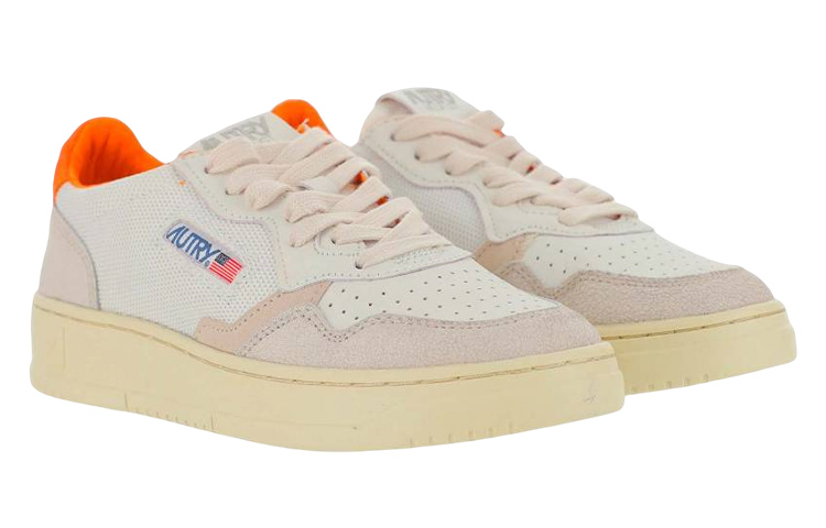 (W) AUTRY Low-Top Lace-Up 'White Orange' 圖 2