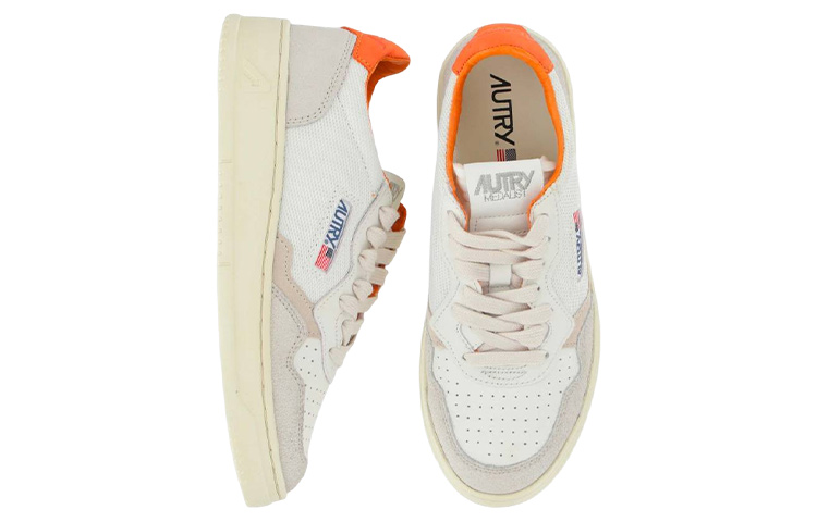 (W) AUTRY Low-Top Lace-Up 'White Orange' 圖 3