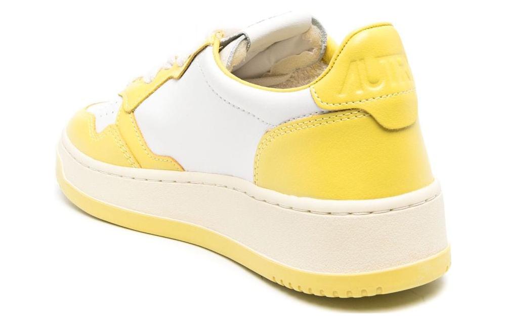 (W) AUTRY Low-Top Lace-Up Sneakers 'Calfskin Yellow White' 圖 4