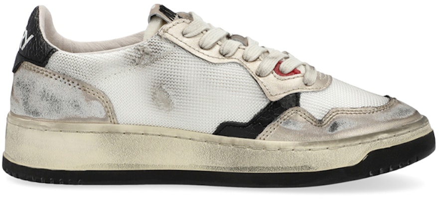 (Women) AUTRY Low Super Vintage Mesh Sneakers 'White Black' AVLW-MS09 Order (Women) AUTRY Low Super Vintage Mesh Sneakers 'White Black' AVLW-MS09