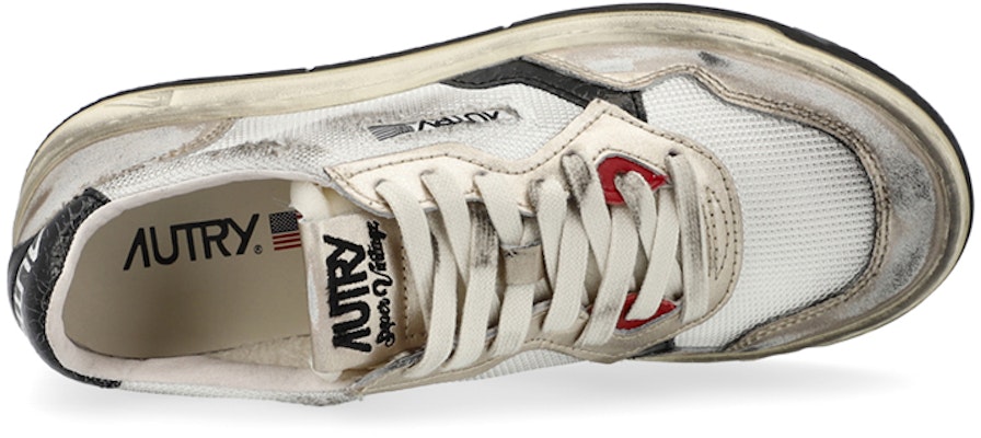 (Women) AUTRY Low Super Vintage Mesh Sneakers 'White Black' AVLW-MS09 Lookbook (Women) AUTRY Low Super Vintage Mesh Sneakers 'White Black' AVLW-MS09