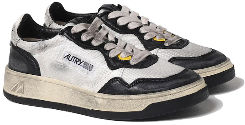 (W) AUTRY 超级复古网面运动鞋 '白黑' 低帮 AVLW-MS10 Lookbook (W) AUTRY 超级复古网面运动鞋 '白黑' 低帮 AVLW-MS10