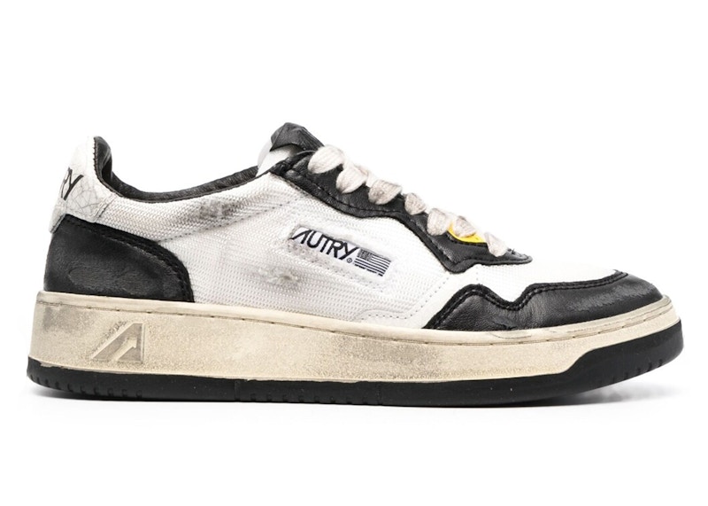 (Women) AUTRY Low Super Vintage Mesh Sneakers AVLW-MS10 'White Black' AVLWMS10