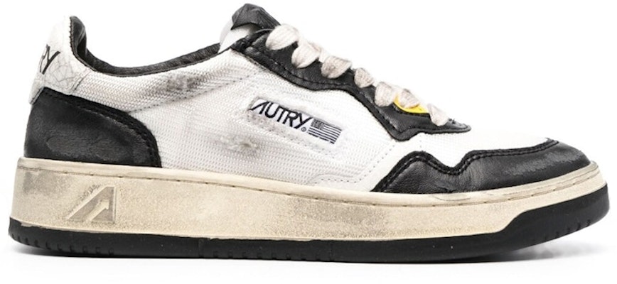 (Women) AUTRY Low Super Vintage Mesh Sneakers AVLW-MS10 'White Black' AVLWMS10 Buy (Women) AUTRY Low Super Vintage Mesh Sneakers AVLW-MS10 'White Black' AVLWMS10