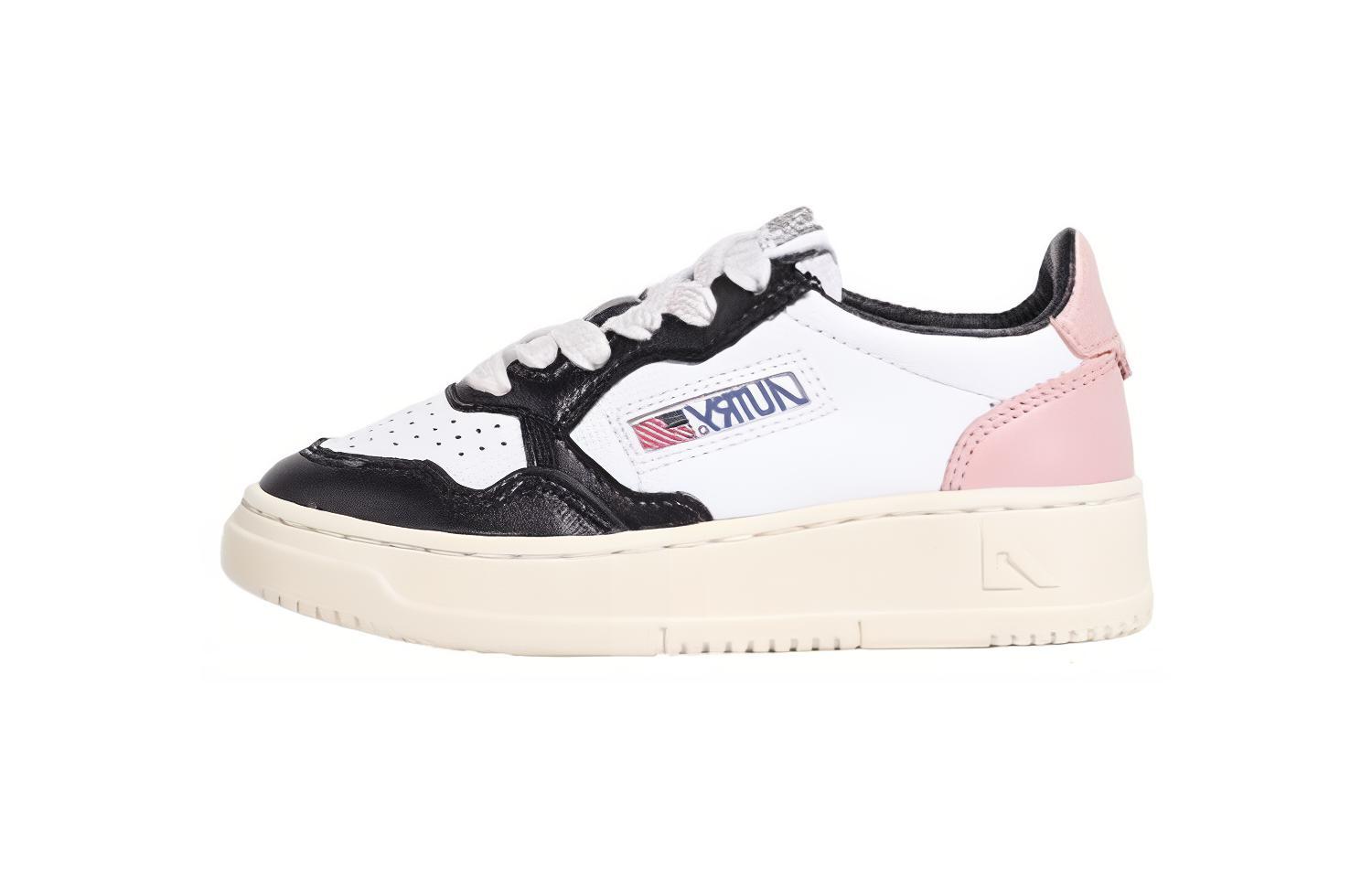 (W) AUTRY Low Top 'Black White Pink'