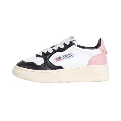 (W) AUTRY Low Top 'Black White Pink'