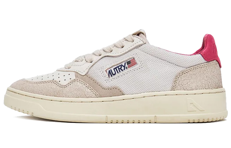 (W) AUTRY Low Top 'White Pink'