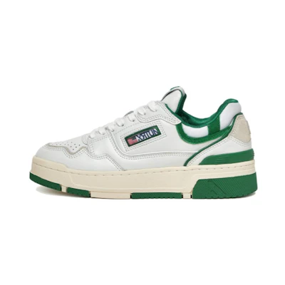 (W) AUTRY CLC Leather Sneakers 'White Green'