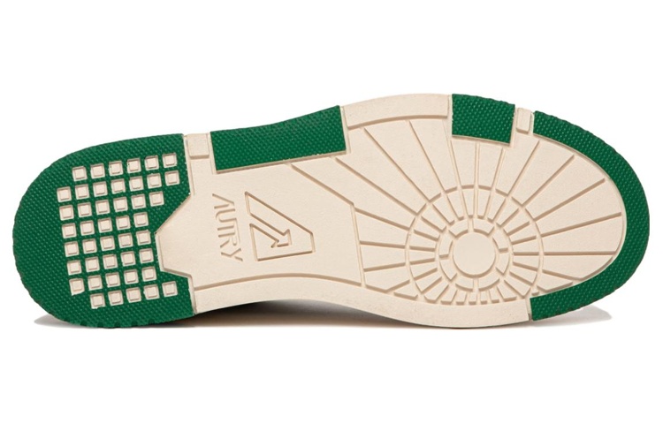 (W) AUTRY CLC Leather Sneakers 'White Green' 圖 5