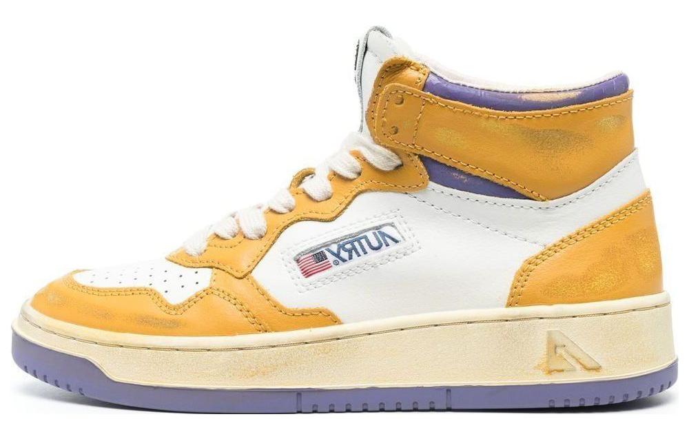 (W) AUTRY Low Top Lace-Up High 'Yellow Calfskin'