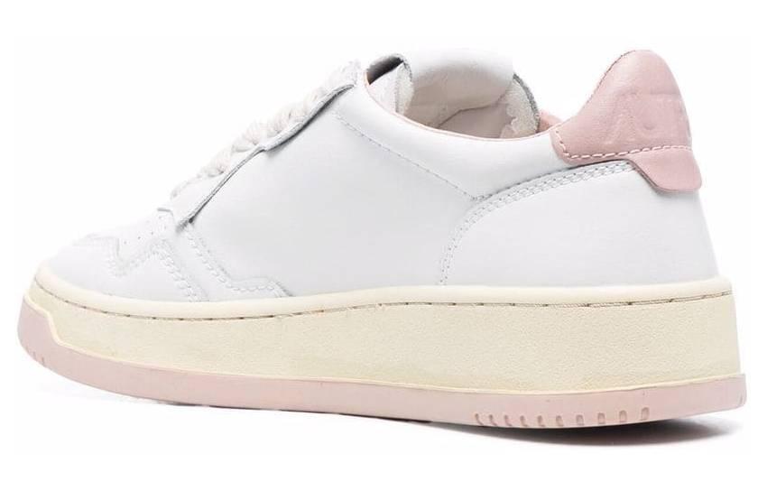 Lookbook (W) AUTRY Zapatillas Bajas de Cuero 'Blanco Rosa' AULW-BB52