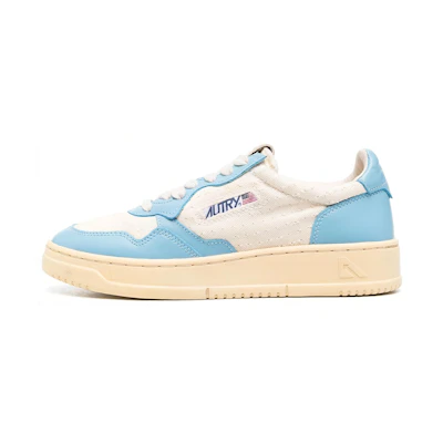 (W) AUTRY Low Top Logo Patch 'Blue White'