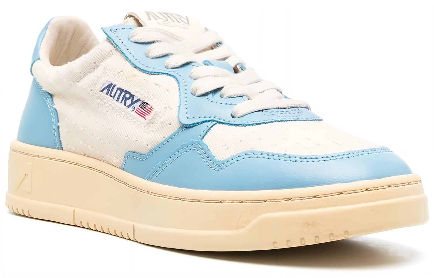 (W) AUTRY Low Top Logo Patch 'Blue White' 圖 3
