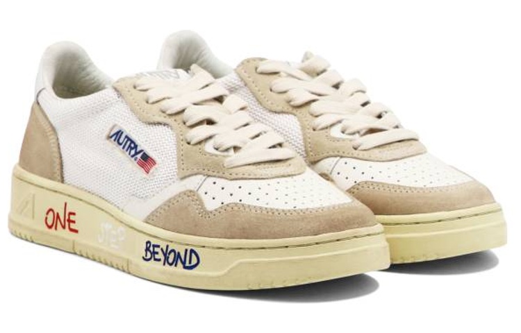 (W) AUTRY Low Top Sneaker 'White Brown' 圖 3