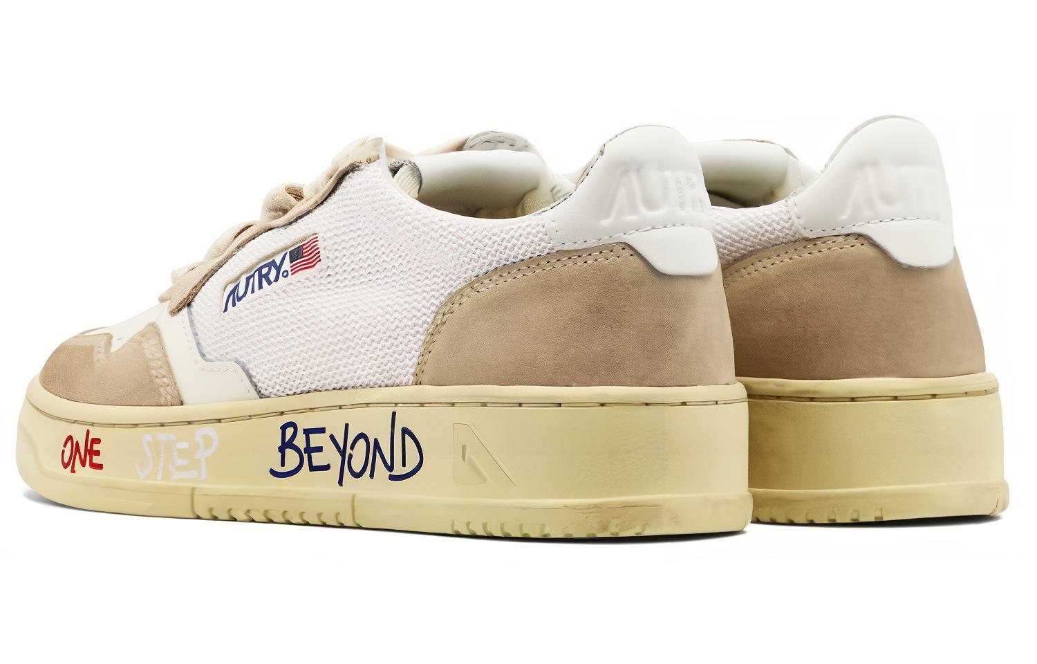 (W) AUTRY Low Top Sneaker 'White Brown' 圖 4