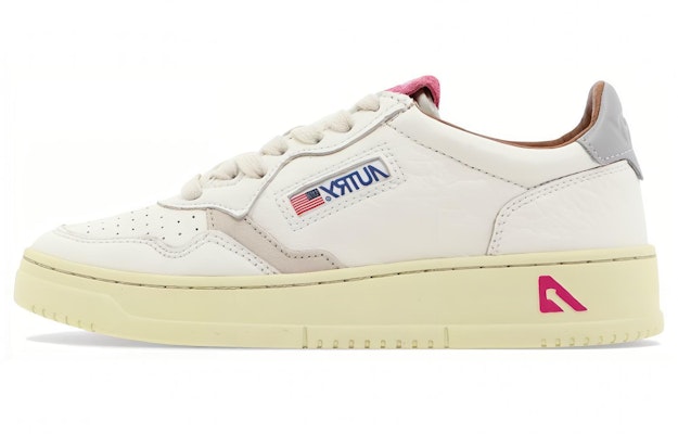 (Women) AUTRY Low Top Sneakers 'White Red Silver' AULW-LE06 Buy (Women) AUTRY Low Top Sneakers 'White Red Silver' AULW-LE06