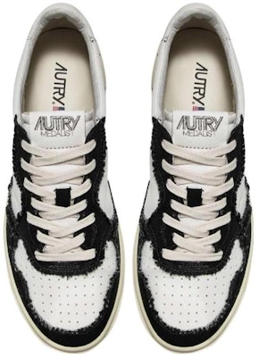 (Women) AUTRY Medalist Canvas-Panelled 'White Black' AULW-CB02 Shop (Women) AUTRY Medalist Canvas-Panelled 'White Black' AULW-CB02