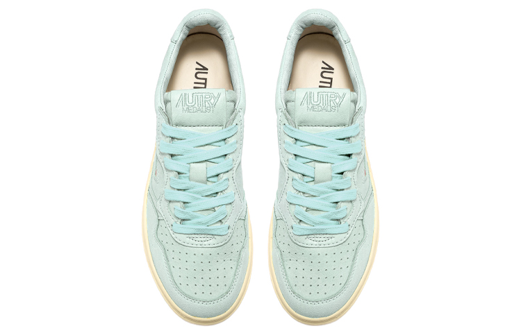 (W) AUTRY Medalist Leather Low 'Shell Blue' 圖 3