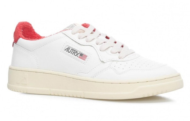 (Women) AUTRY Medalist Leather Low 'Sport White Red' AULW-SP01 Order (Women) AUTRY Medalist Leather Low 'Sport White Red' AULW-SP01