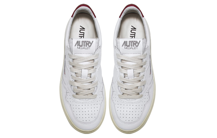 Lookbook (W) AUTRY Medalist 皮革低帮 '白色波尔多' AULW-LL43