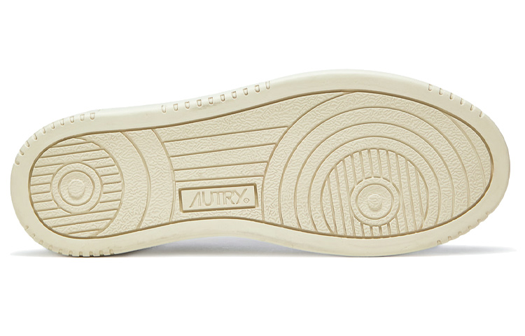 Shop (Women) AUTRY Medalist Leather Low 'White Bordeaux' AULW-LL43