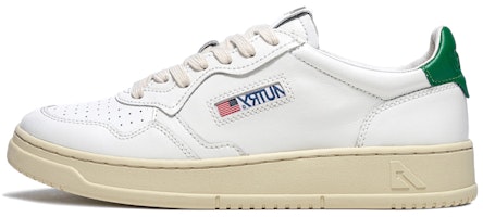 (Women) AUTRY Medalist Leather Low 'White Green' AULW-LL20 (Women) AUTRY Medalist Leather Low 'White Green' AULW-LL20