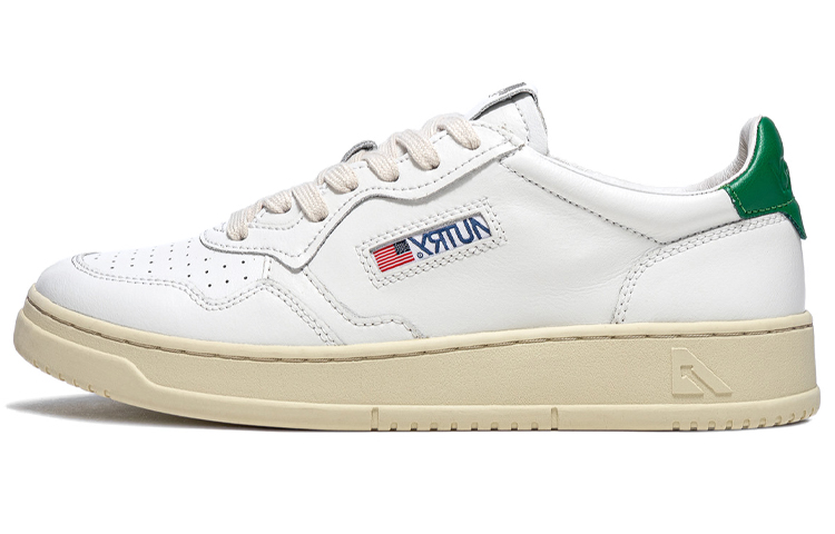 Buy (W) AUTRY Medalist Leather Low 'Putih Hijau' AULW-LL20