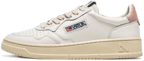 (Women) AUTRY Medalist Leather Low 'White Pink' AULM-LL16 (Women) AUTRY Medalist Leather Low 'White Pink' AULM-LL16