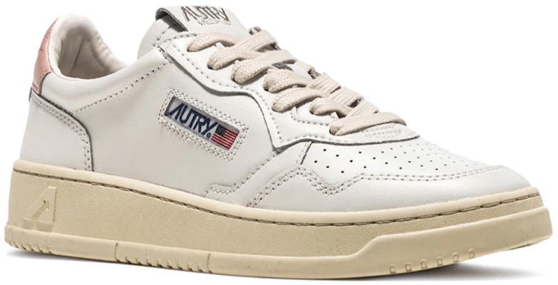 (W) AUTRY Medalist Kulit Rendah 'Putih Merah Jambu' AULM-LL16 Order (W) AUTRY Medalist Kulit Rendah 'Putih Merah Jambu' AULM-LL16