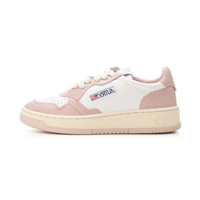 (W) AUTRY Medalist Leather Low 'White Pink Cream'