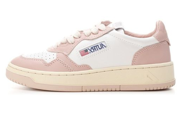 (Women) AUTRY Medalist Leather Low 'White Pink Cream' AULW-WB09